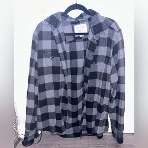 Grey American Eagle Flannel